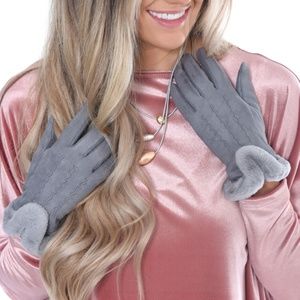 Faux Shearling Glove